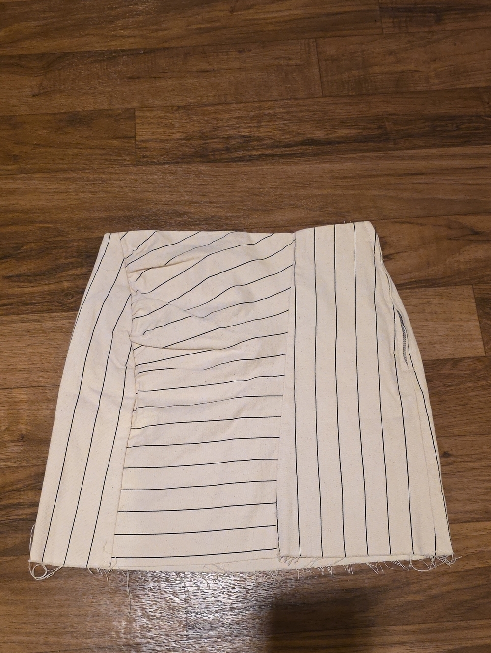 Striped Cream Skirt